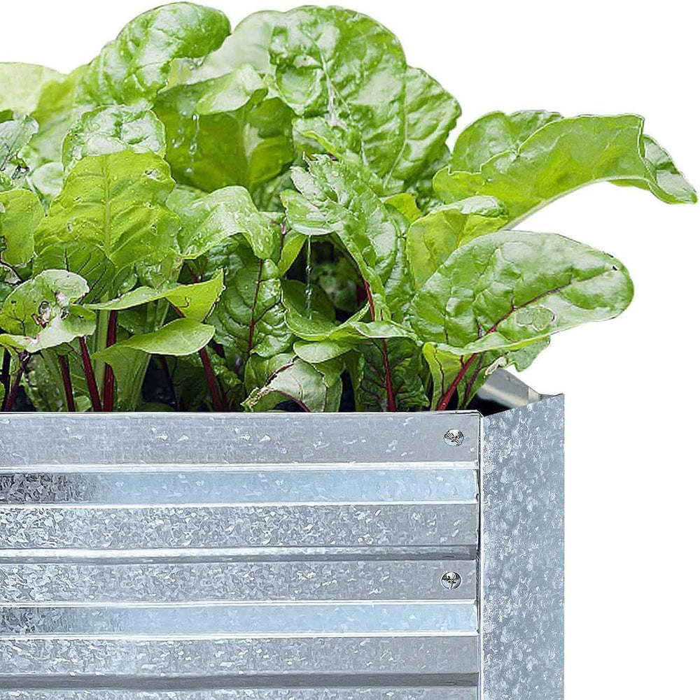 Galvanized Raised Garden Bed 8x4x1ft 2-Pack Value Set