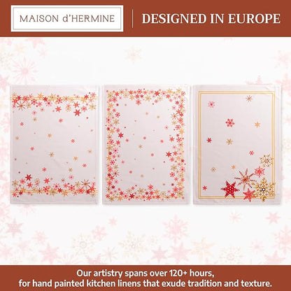 Maison d' Hermine Kitchen Towels Set of 3 100% Cotton 20" x 27.5" Reusable - Image 2