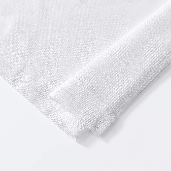 jinchan Linen Kitchen Curtains and Valance Set Tier Curtains 36 Inch Length - Image 6
