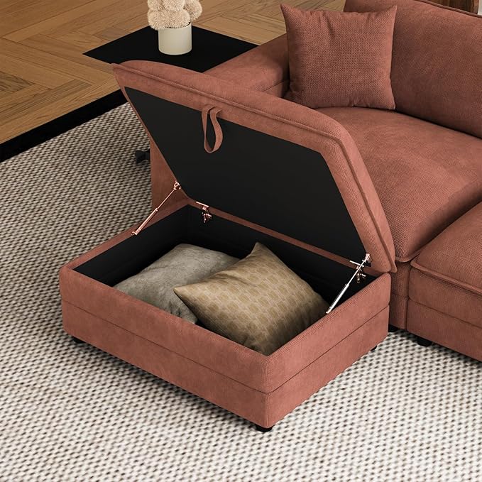 148.7" U Shaped Cloud Sofa Couch - Image 6