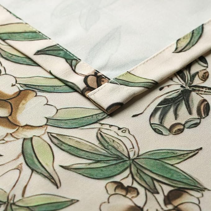 Leeva Flower Botanical Kitchen Valance, Prevent Glare Decorative Print Window - Image 7