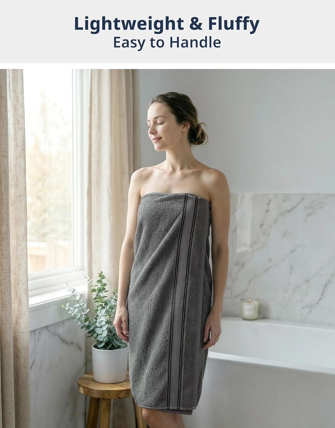 lane linen bath towel set 100% cotton 18, close-up detail