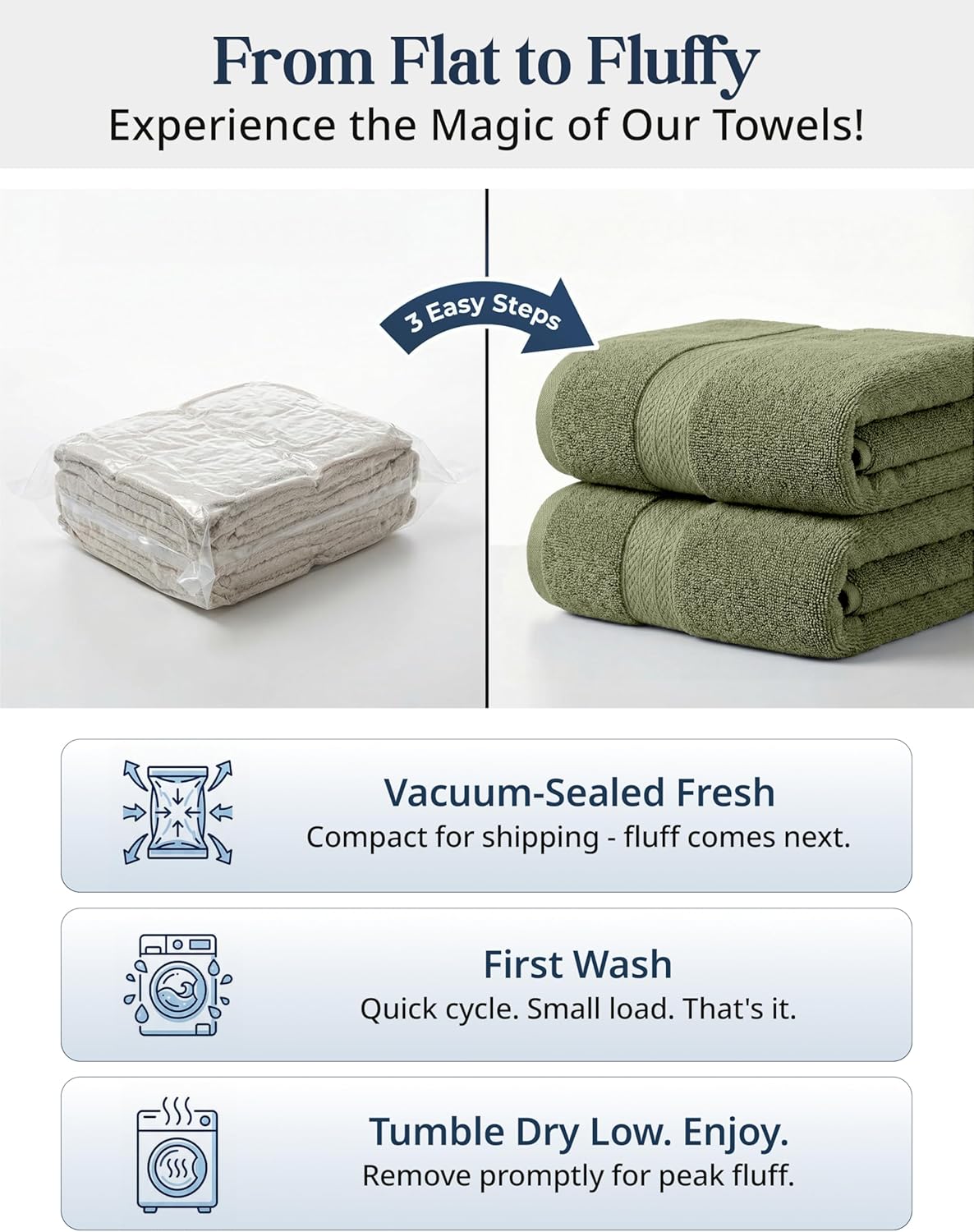lane linen large bath towel set absorbent quick, close-up detail