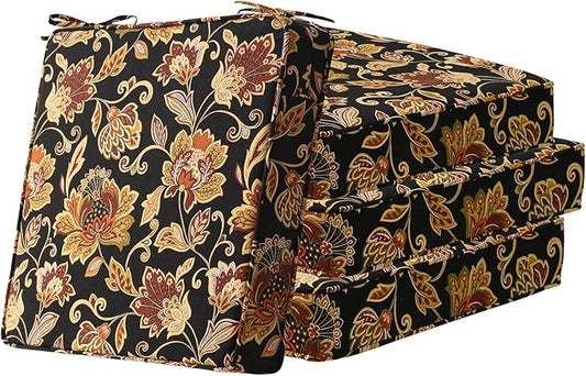 Square Corner Seat Cushions, Indoor Outdoor Water Repellent Universal Chair Pads by Unimatta