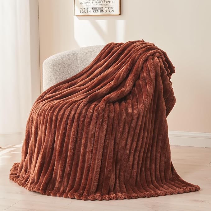 NEWCOSPLAY Super Soft Twin Blanket Coffee Premium Silky Flannel Fleece 3D by NEWCOSPLAY
