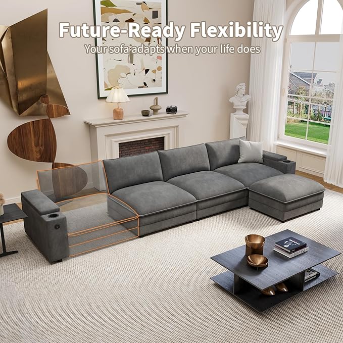 81.5" Loveseat Cloud Sofa Couch - Image 7