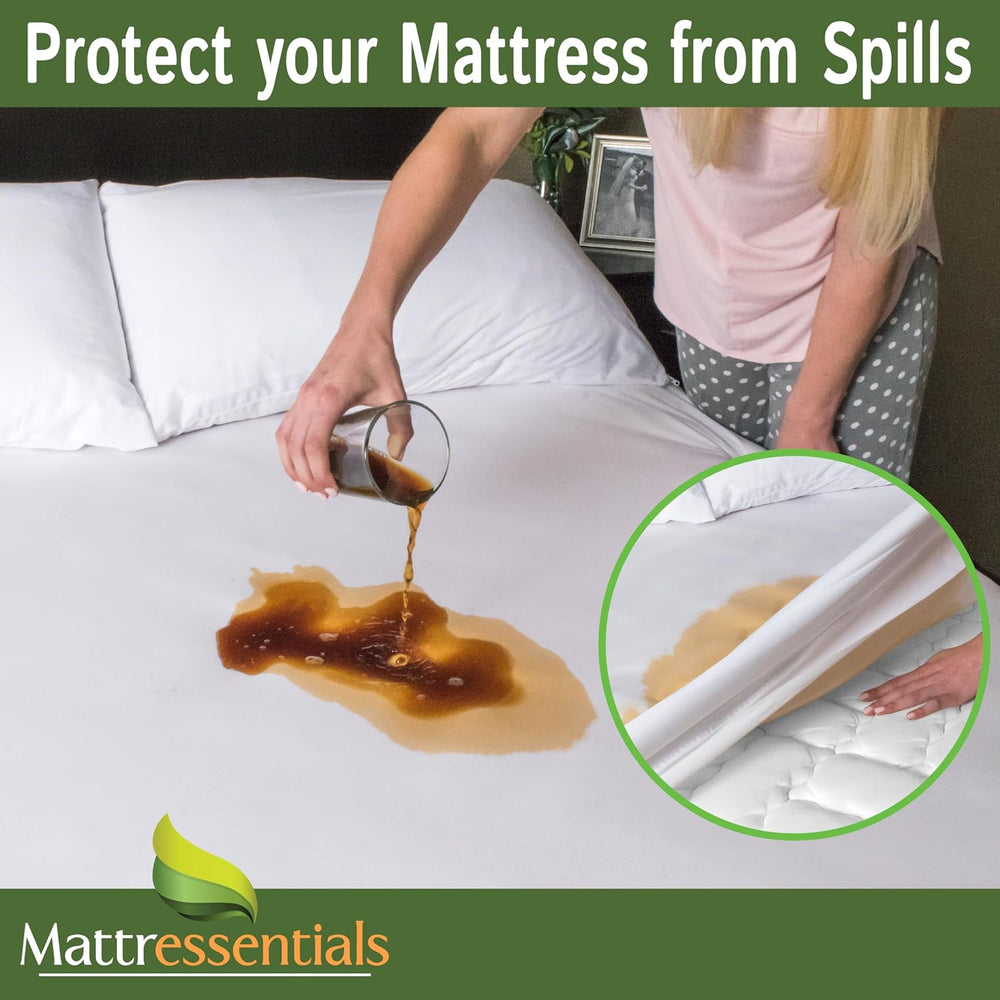 Zippered Twin Mattress Protector (8"-10" Depth) - Bed Bug Waterproo...