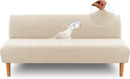 H.VERSAILTEX 100% Waterproof Futon Covers, Leakproof Armless Sofa Covers by HVERSAILTEX