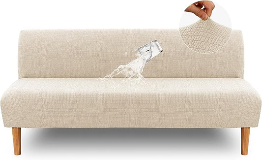 H.VERSAILTEX 100% Waterproof Futon Covers, Leakproof Armless Sofa Covers by HVERSAILTEX
