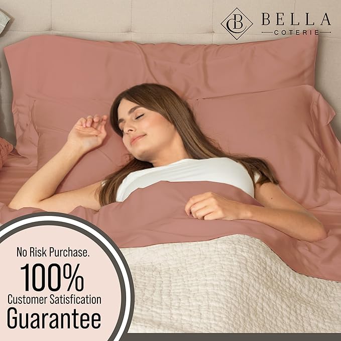 Bella Coterie Luxury Bamboo Viscose King Size Sheet Set | 100% Organically - Image 5