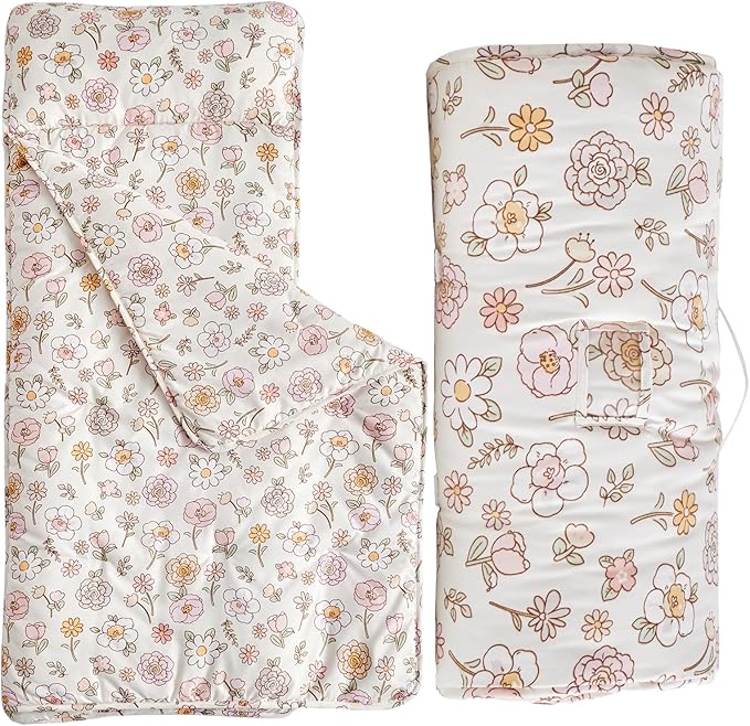 Toddler Nap Mat with Removable Pillow, Ultra Soft Slumber Bags by DuShow