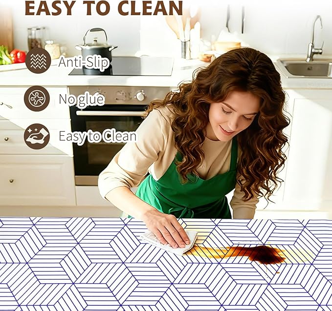Shelf Liners for Kitchen Cabinets 17.3in x 20FT, Non Adhesive Cabinet Liner - Image 4