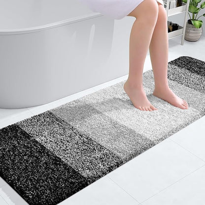 OLANLY Bathroom Runner Rugs 59x20, Extra Soft Absorbent Microfiber Bath Rugs by OLANLY