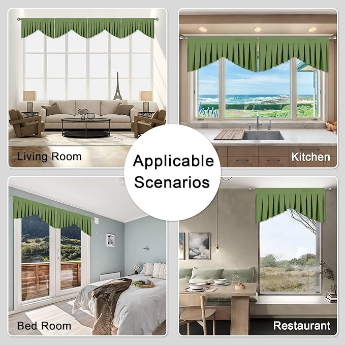 Green Valances for Windows - Image 4
