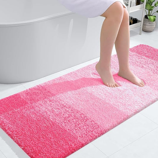OLANLY Bathroom Runner Rugs 54x24, Extra Soft Absorbent Microfiber Bath Rugs by OLANLY