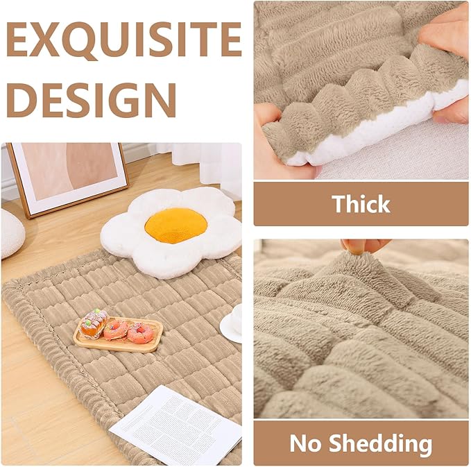 Smiry Couch Cover for Dogs Washable, Non Slip Fuzzy Pet Couch Covers for 3 - Image 3