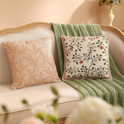 ISAENNE Design Linen Classic Throw Pillow Covers 18"x18", French Farmhouse - Image 4
