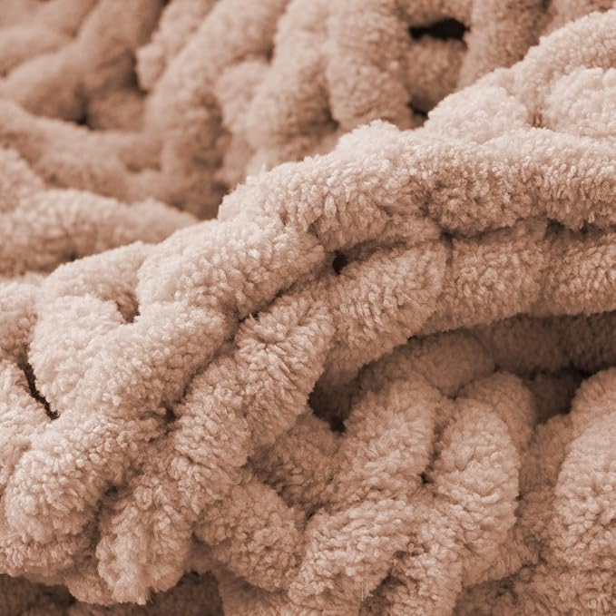 Battilo Chunky Knit Throw Blanket, Soft and Thick Chenille Throw Blanket - Image 5