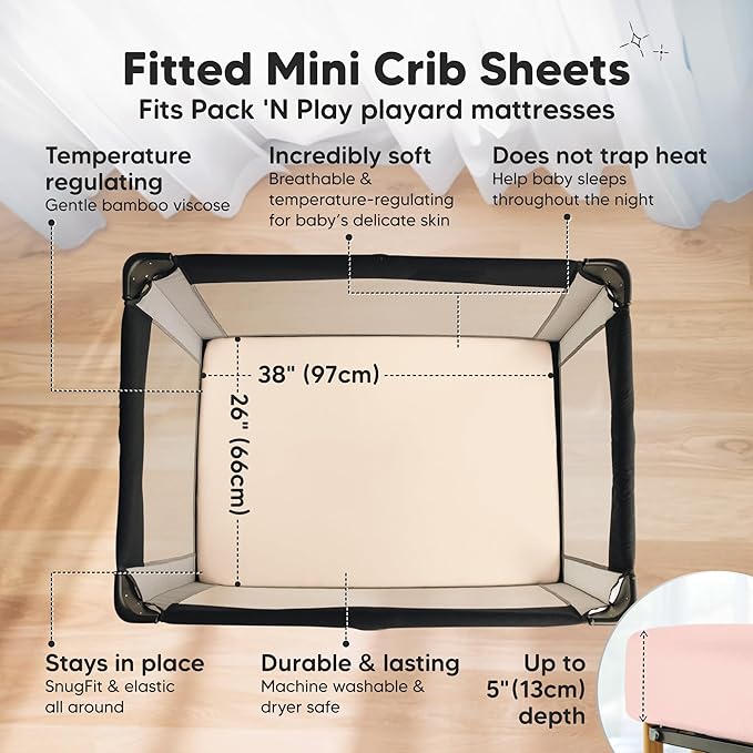 Pack and Play Sheets Fitted - Image 2