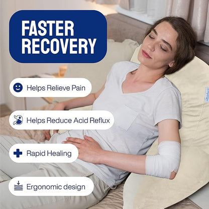 ComfortSpa Reading Pillow for Bed Adult Size, Back Rest Pillow - Image 8