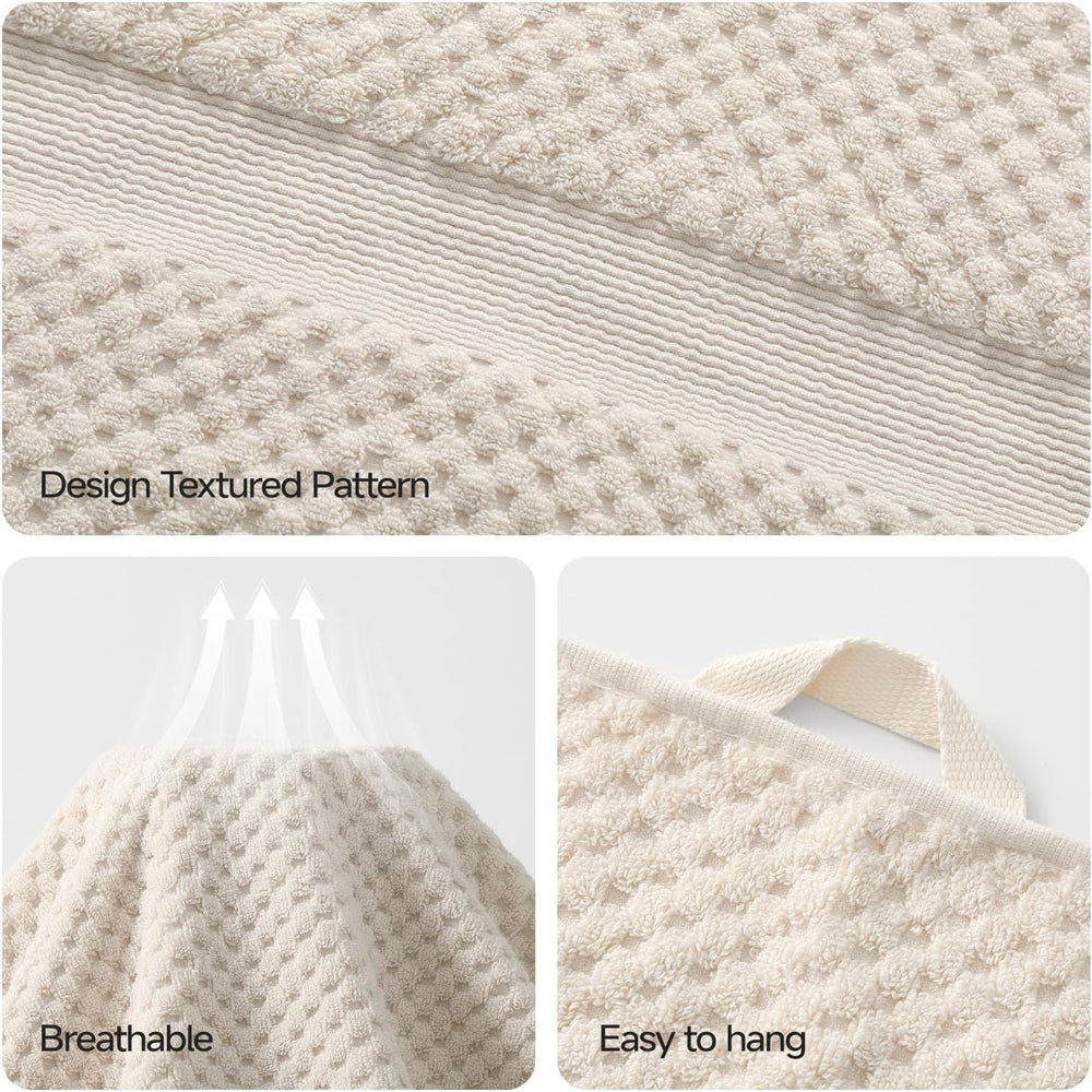 ecolook 6-Piece Towel Set, 100% Cotton