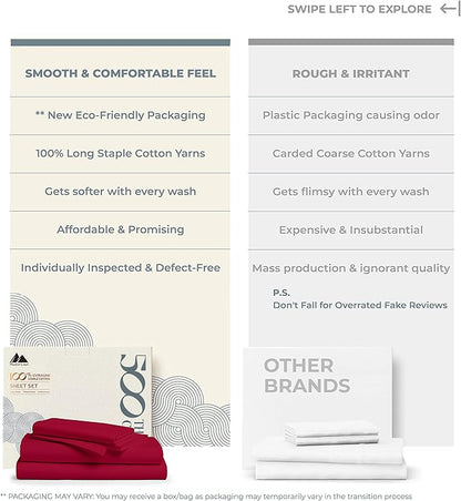 Mayfair Linen 500 Thread Count Full Cotton Sheets - Image 2