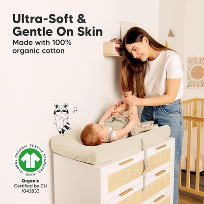 2-Pack Organic Changing Pad Covers - Image 3