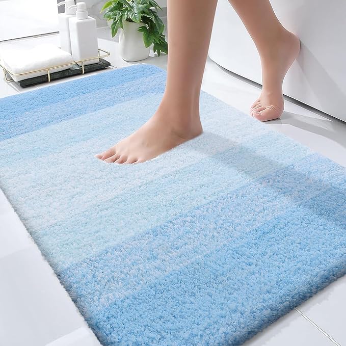 OLANLY Bathroom Rugs Mat 30x20, Extra Soft Absorbent Microfiber Bath Rugs by OLANLY