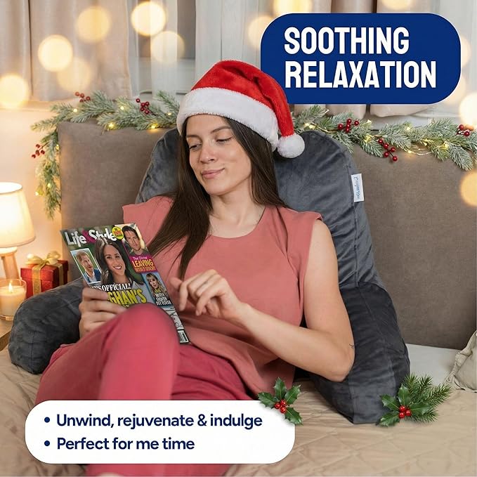 ComfortSpa Reading Pillow for Bed Adult Size, Back Rest Pillow - Image 2