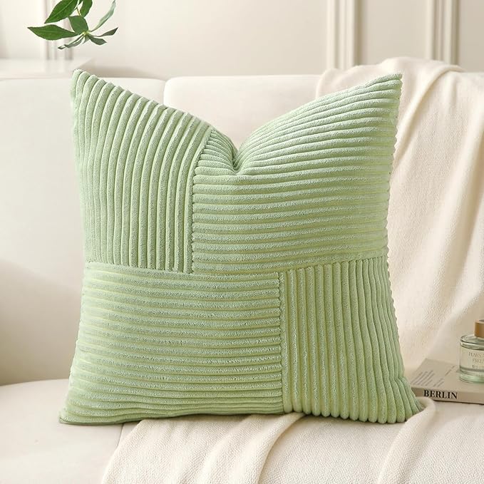 Sage Green Throw Pillow Covers 20x20 inch, Farmhouse Home Decor, Boho - Image 6