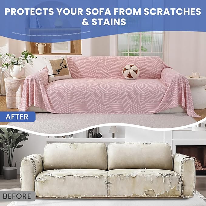 Couch Cover for Dogs, Washable Couch Covers for 2 Cushion Couch Sofa, Sectional - Image 5