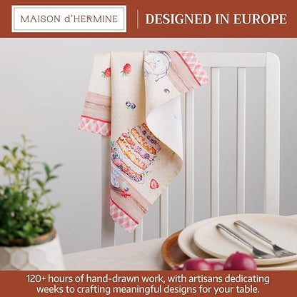 Maison d' Hermine Cloth Napkins Set of 4 100% Cotton Soft & Durable Everyday - Image 2