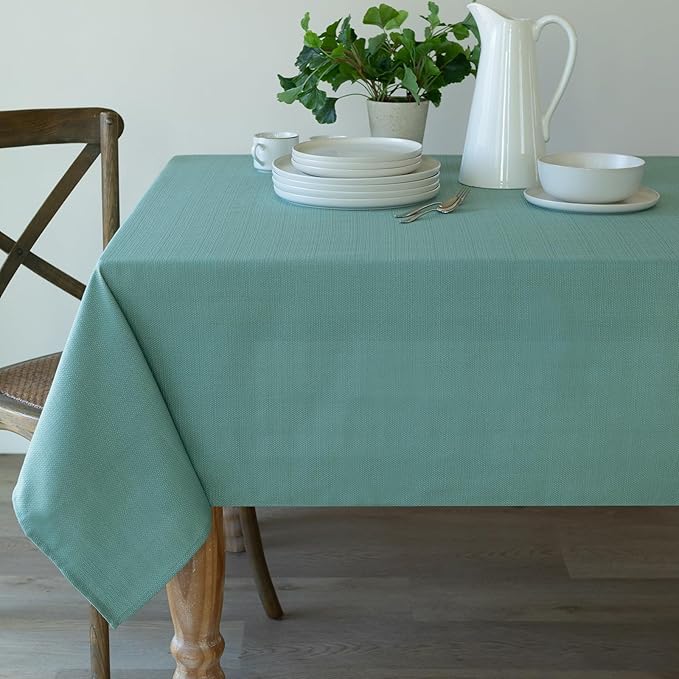 Benson Mills Cameron Textured Fabric Table Cloth, - Image 3