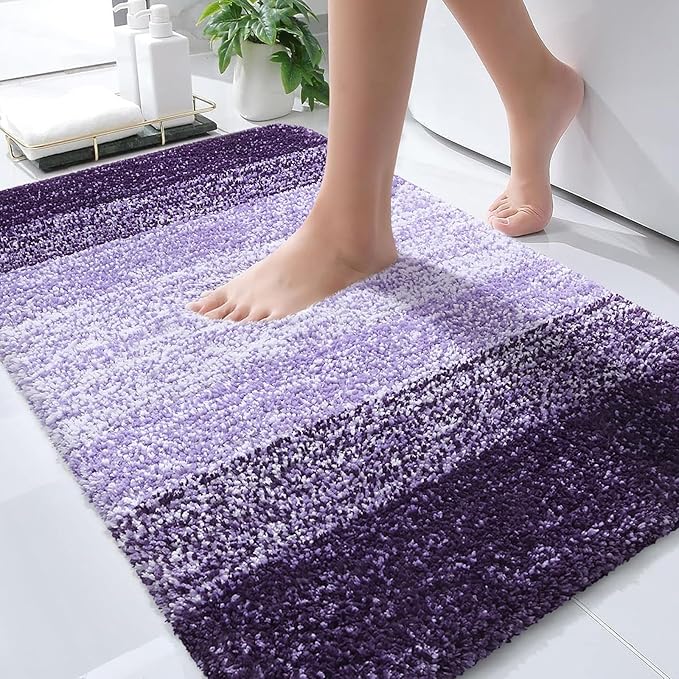 OLANLY Bathroom Rugs Mat 30x20, Extra Soft Absorbent Microfiber Bath Rugs by OLANLY