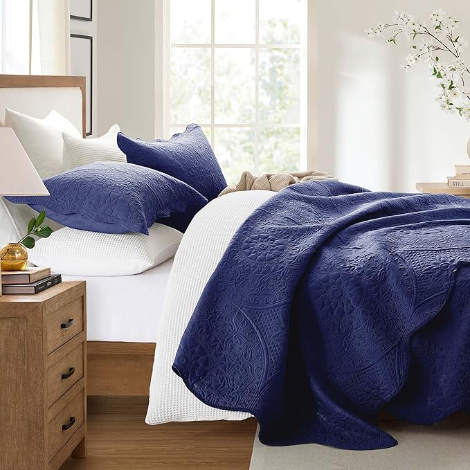 IR Imperial Rooms King Quilt Bedding Set Size + 2 Pillow Shams - Image 6