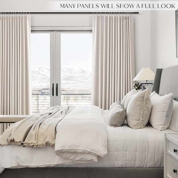 Pinch Pleat Linen Blackout Curtains - Image 7