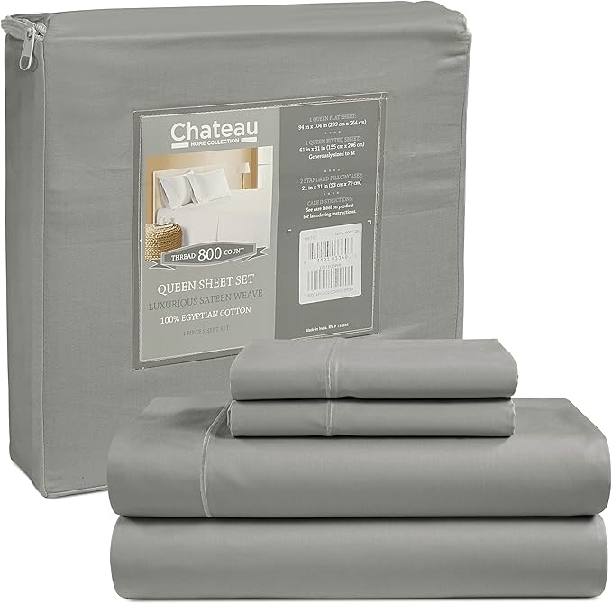100% Cotton Sheets California King Size Sheets Set, Cal King Sheet Set - Image 2