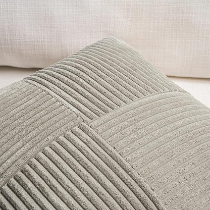 Fancy Homi Set of 2 Neutral Grey Boho Long Lumbar Body Decorative Throw Pillow - Image 3