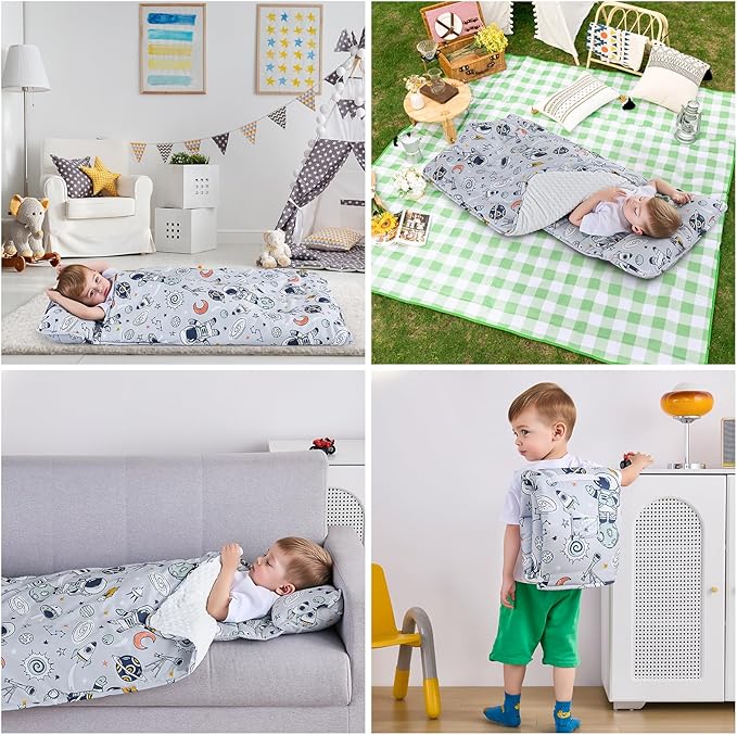 DJY Toddler Nap Mat, Kid Slumber Bag - Image 6