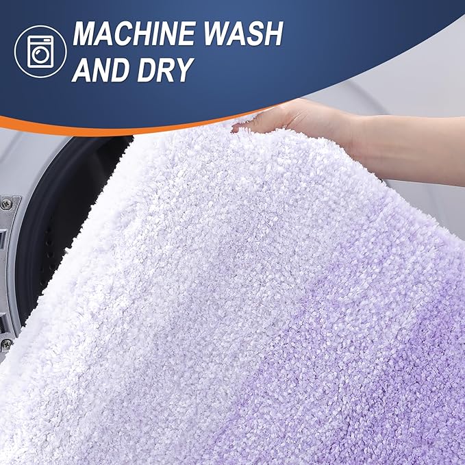 OLANLY Bathroom Rugs Mat 24x16, Extra Soft Absorbent Microfiber Bath Rugs - Image 6