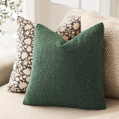 Foindtower Decorative Textured Boucle Throw Pillow Covers Accent Solid Pillow - Image 5