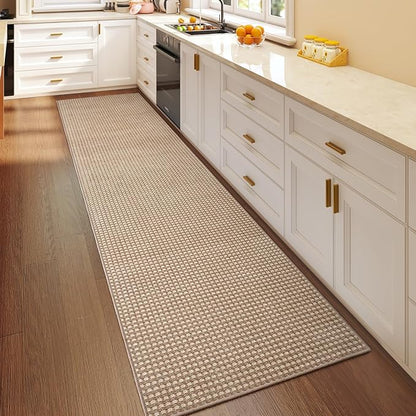 Boho 2x8 ft Runners for Hallways Extra Long Woven Washable Kitchen Runner Mat - Image 3