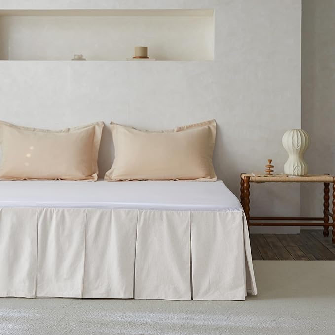 BISELINA French Linen Pleated Bed Skirt - Image 5