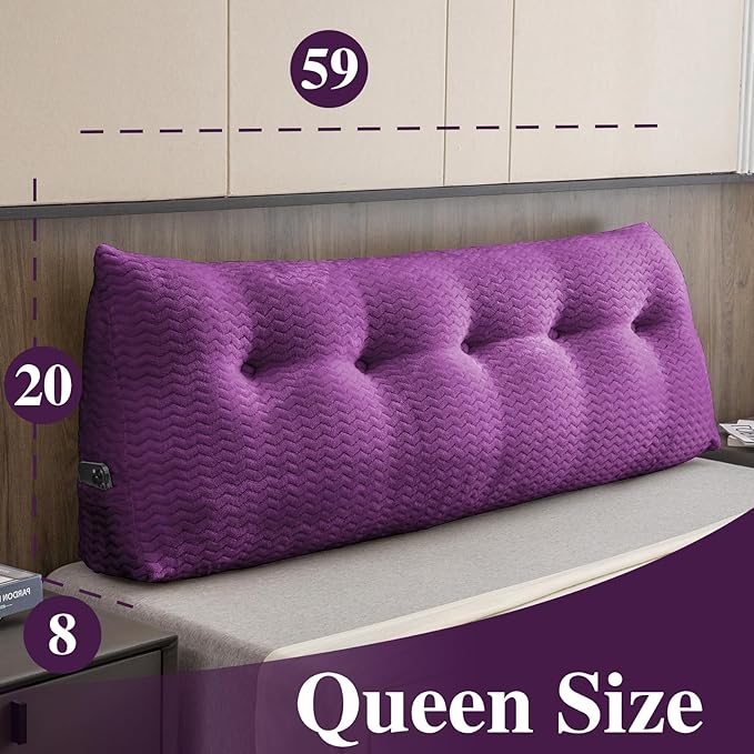 Large Bolster Triangular Headboard Wedge Backrest Positioning Support Bed Rest - Image 2