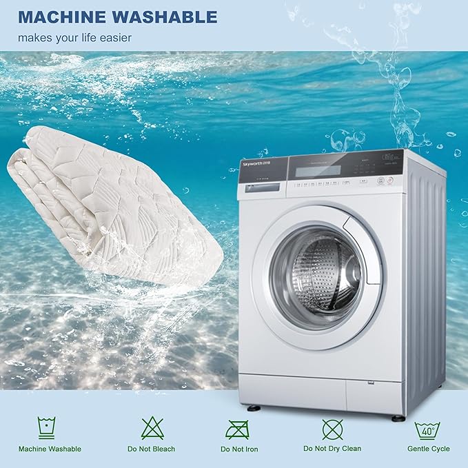 GRT Waterproof Mattress Protector King, Rayon Bamboo Mattress Protector Cooling - Image 6