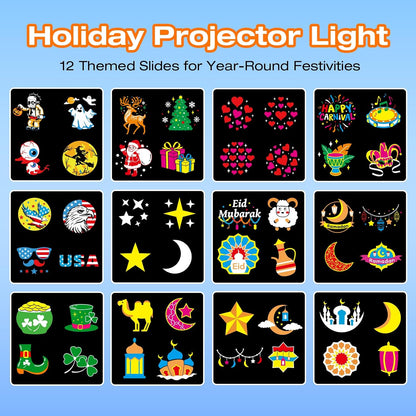 Halloween Christmas Projector Lights Outdoor, Holiday Decorations