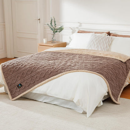 luciphia waterproof blanket for king bed reversible fleece, view 9