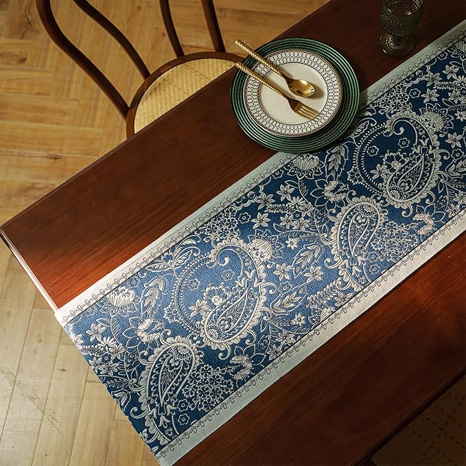 13×72 Inch Table Runner, Retro-Luxury Tassels Series - Image 4
