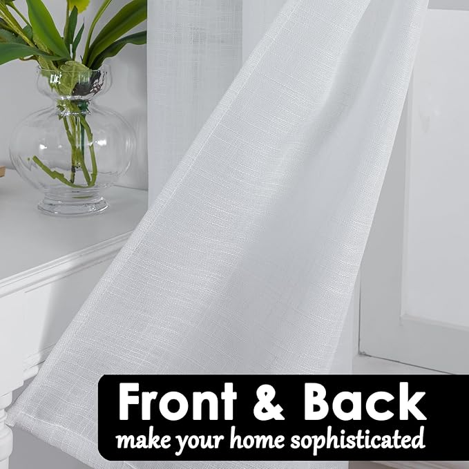 Beda Home Tassel Linen Textured Swag Valances - Image 3