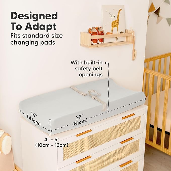2-Pack Organic Changing Pad Covers - Image 4